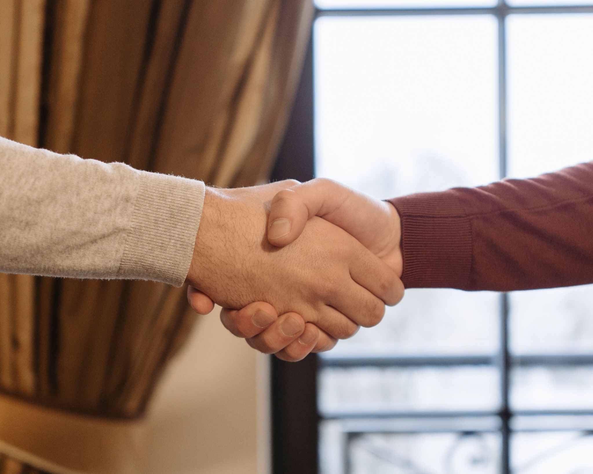 Shaking hands
